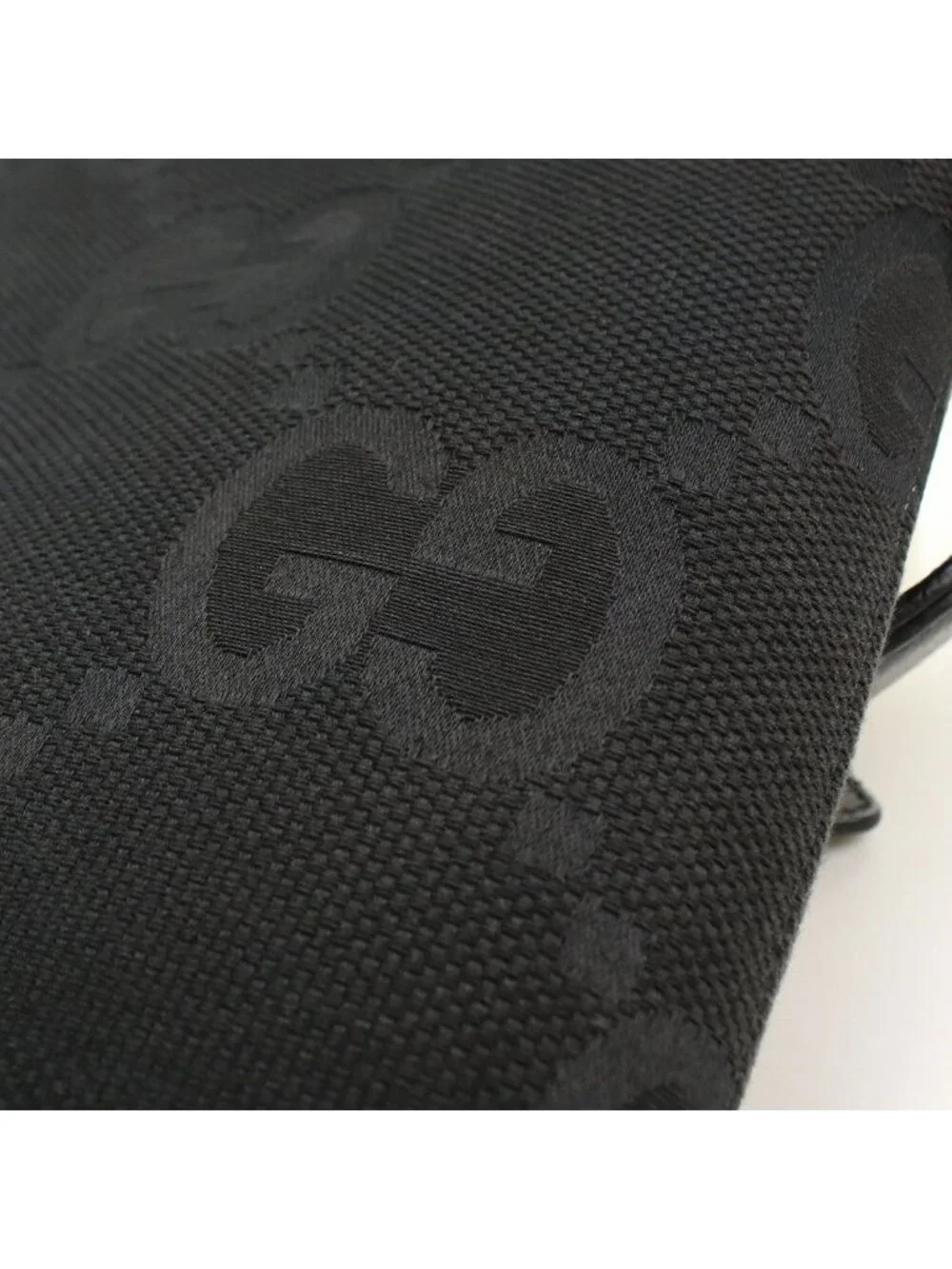 Gucci 2-Way Clutch Jumbo GG Shoulder Bag Canvas